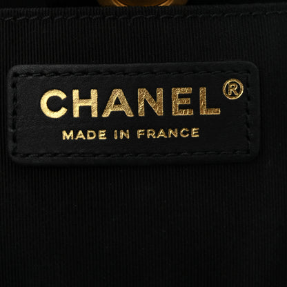 Chanel Calfskin Quilted CC Small Once Upon A Time Tote Black 6 of 10