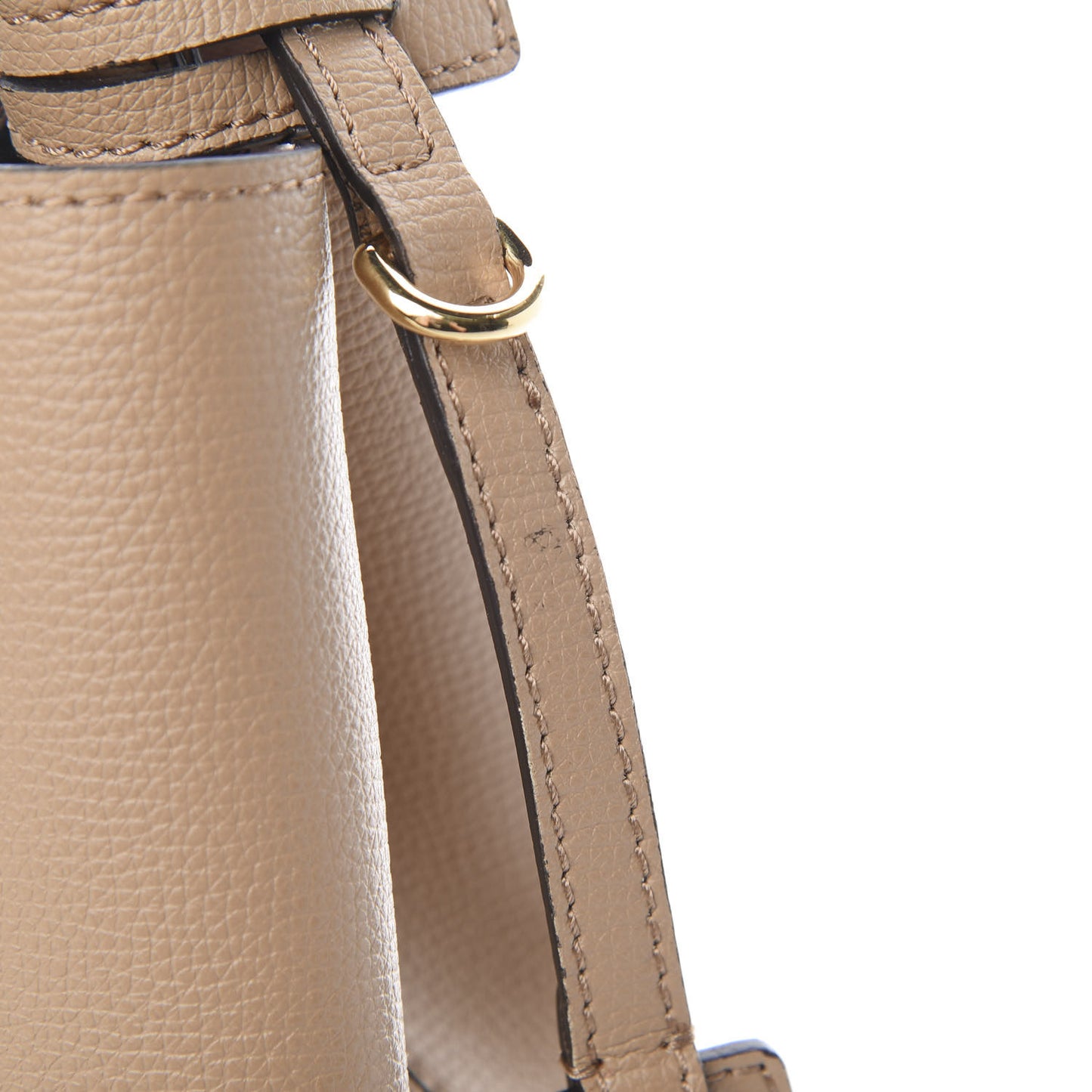 Calfskin Small Lorne Bucket Crossbody Camel