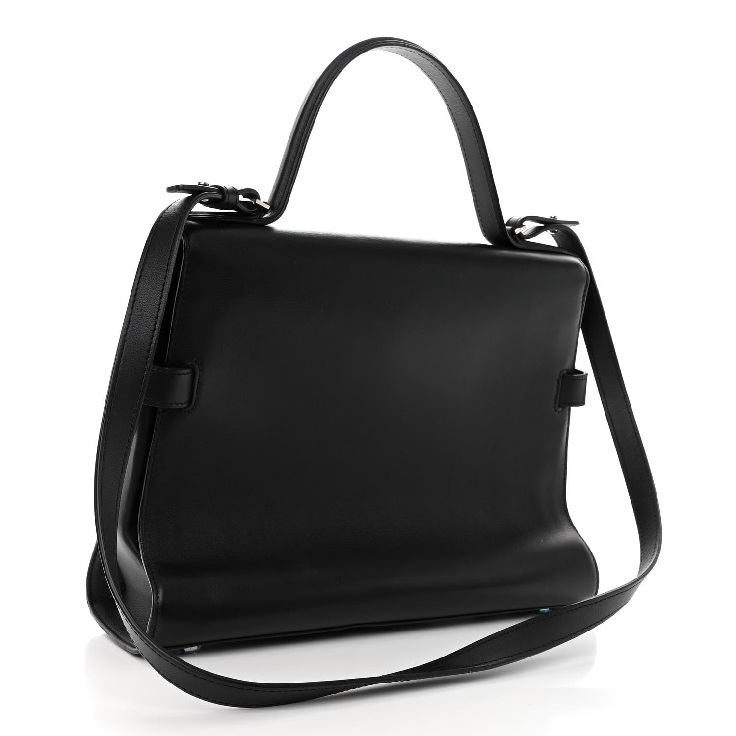 Delvaux Calfskin GM Tempete Satchel Black 3 of 9