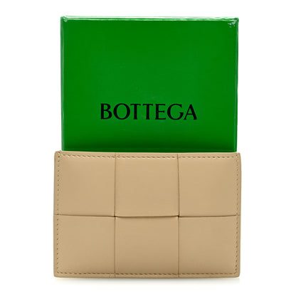 Bottega Veneta Nappa Intreccio Cassette Credit Card Holder Porridge 7 of 7