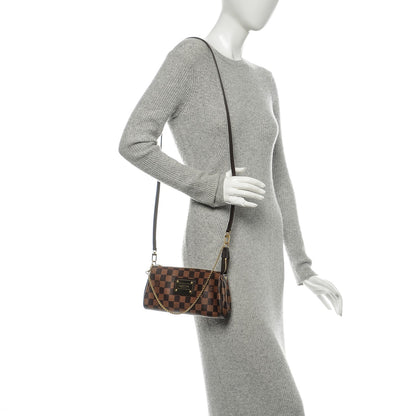 Louis Vuitton Damier Ebene Eva Clutch 2 of 8