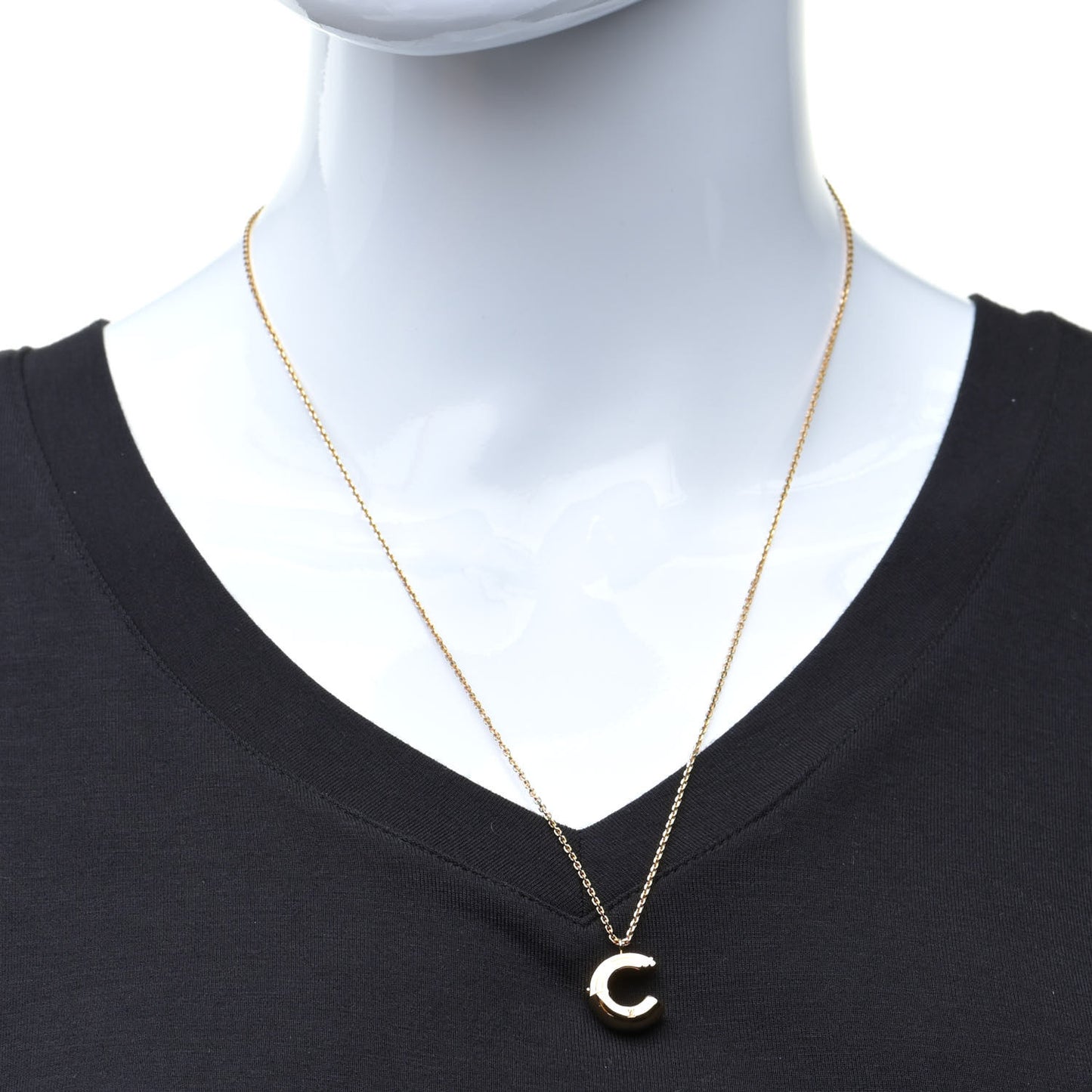 LV And Me Letter C Necklace Gold