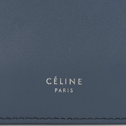 Celine Smooth Calfskin Mini Clasp Bag Medium Blue 6 of 10