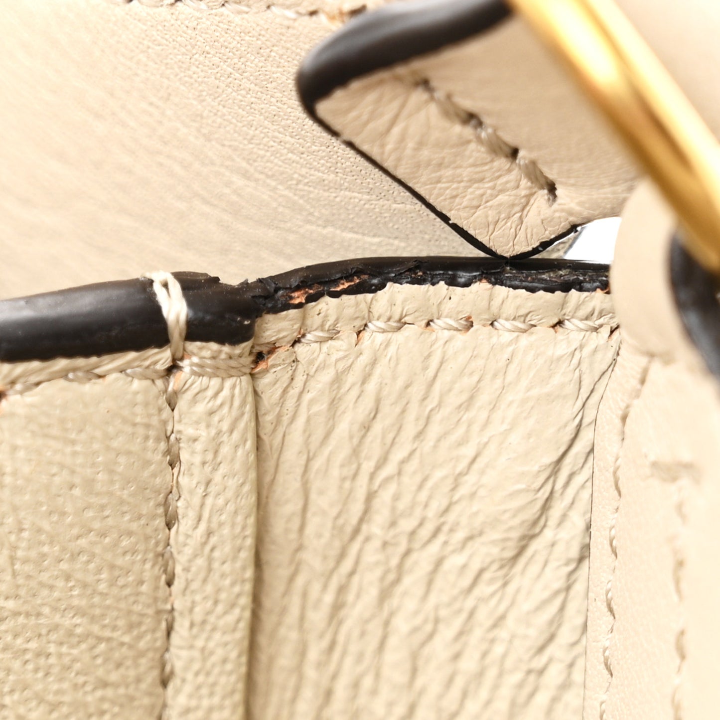 Shiny Smooth Calfskin Medium Frame Shoulder Bag Grege Storm