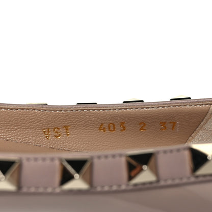 Valentino Garavani Patent Rockstud Ballerina Flats 37 Poudre 8 of 9