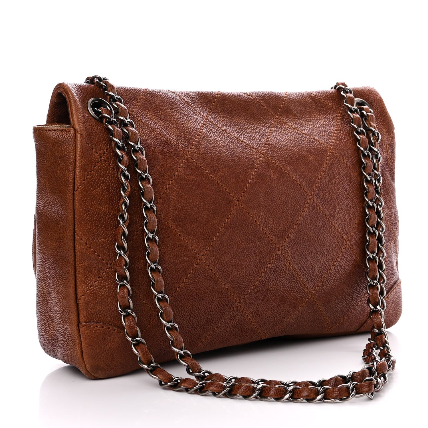 Chanel Caviar Outdoor Ligne Flap Brown 3 of 12