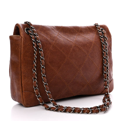 Chanel Caviar Outdoor Ligne Flap Brown 3 of 12