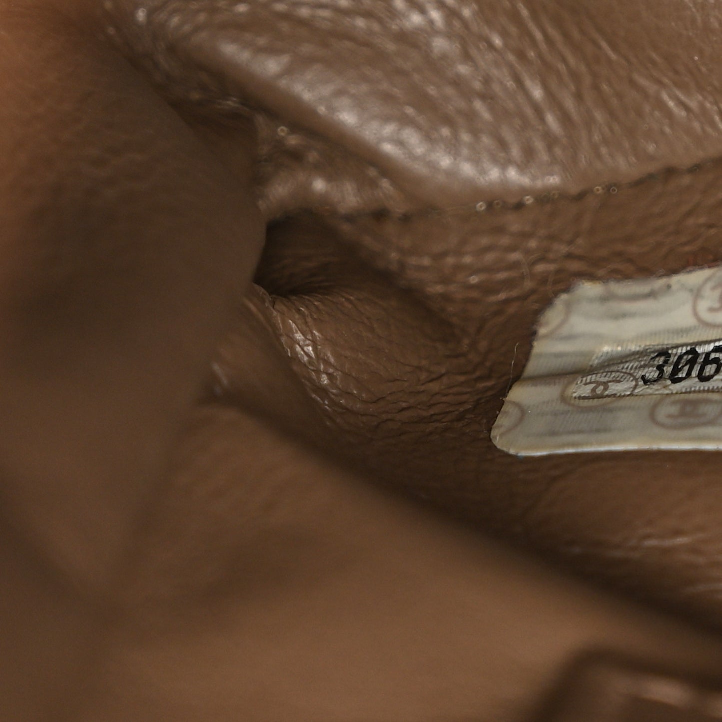Caviar Quilted Camera Case Brown