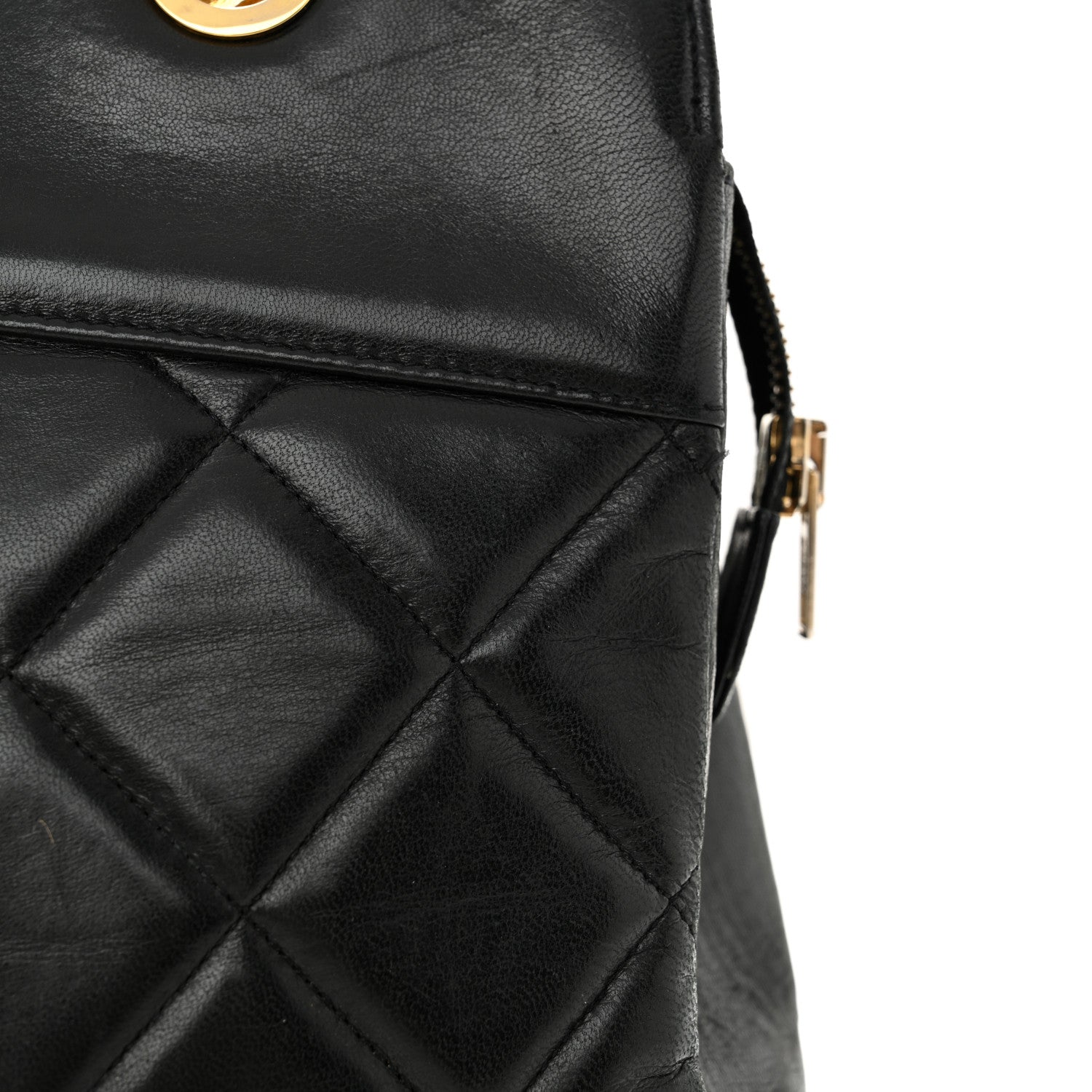 Chanel Lambskin Quilted Shoulder Bag Black 15 of 15