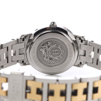 Hermes Stainless Steel 24mm Clipper Quartz Watch Gold 5 of 6