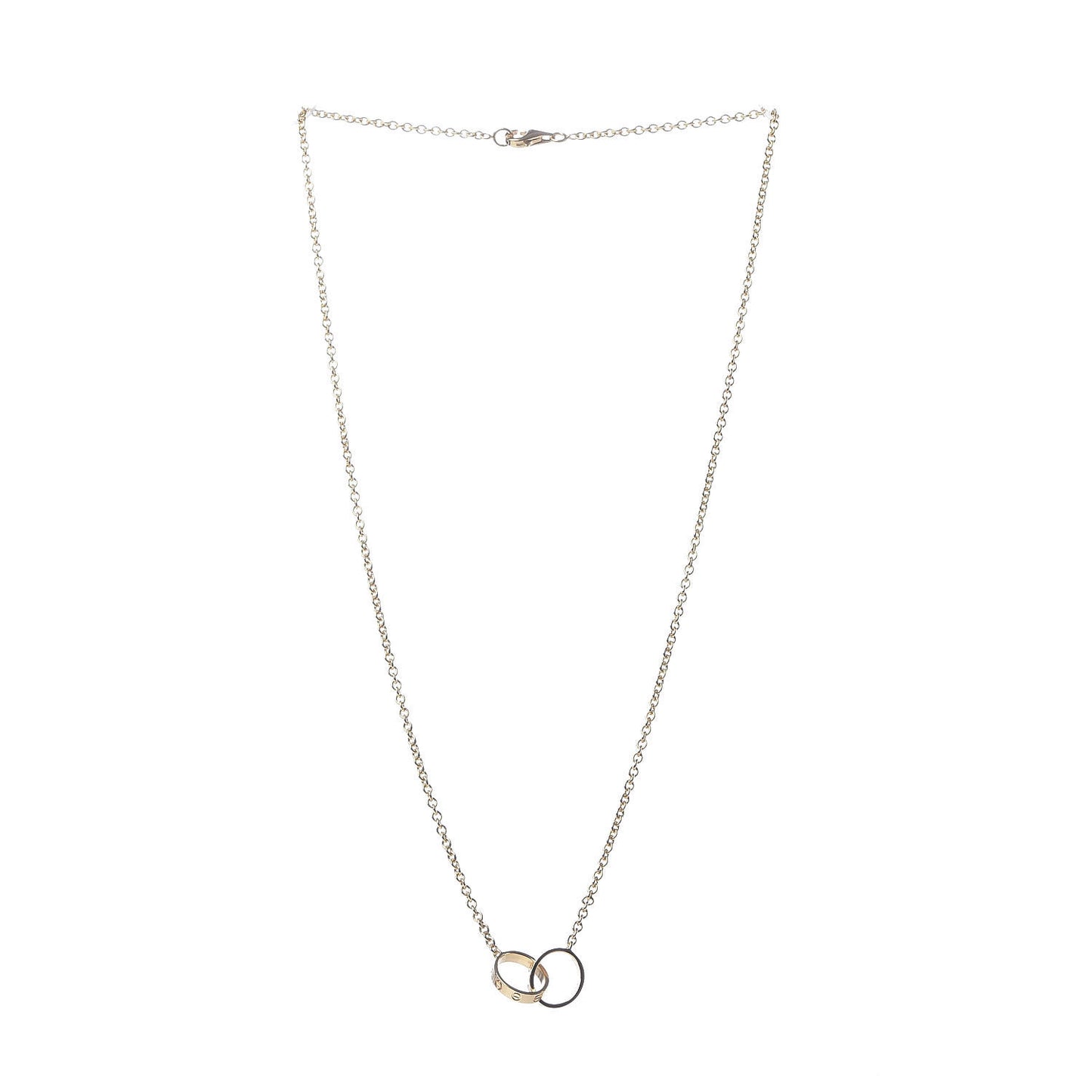 18K Yellow Gold Interlocking LOVE Necklace