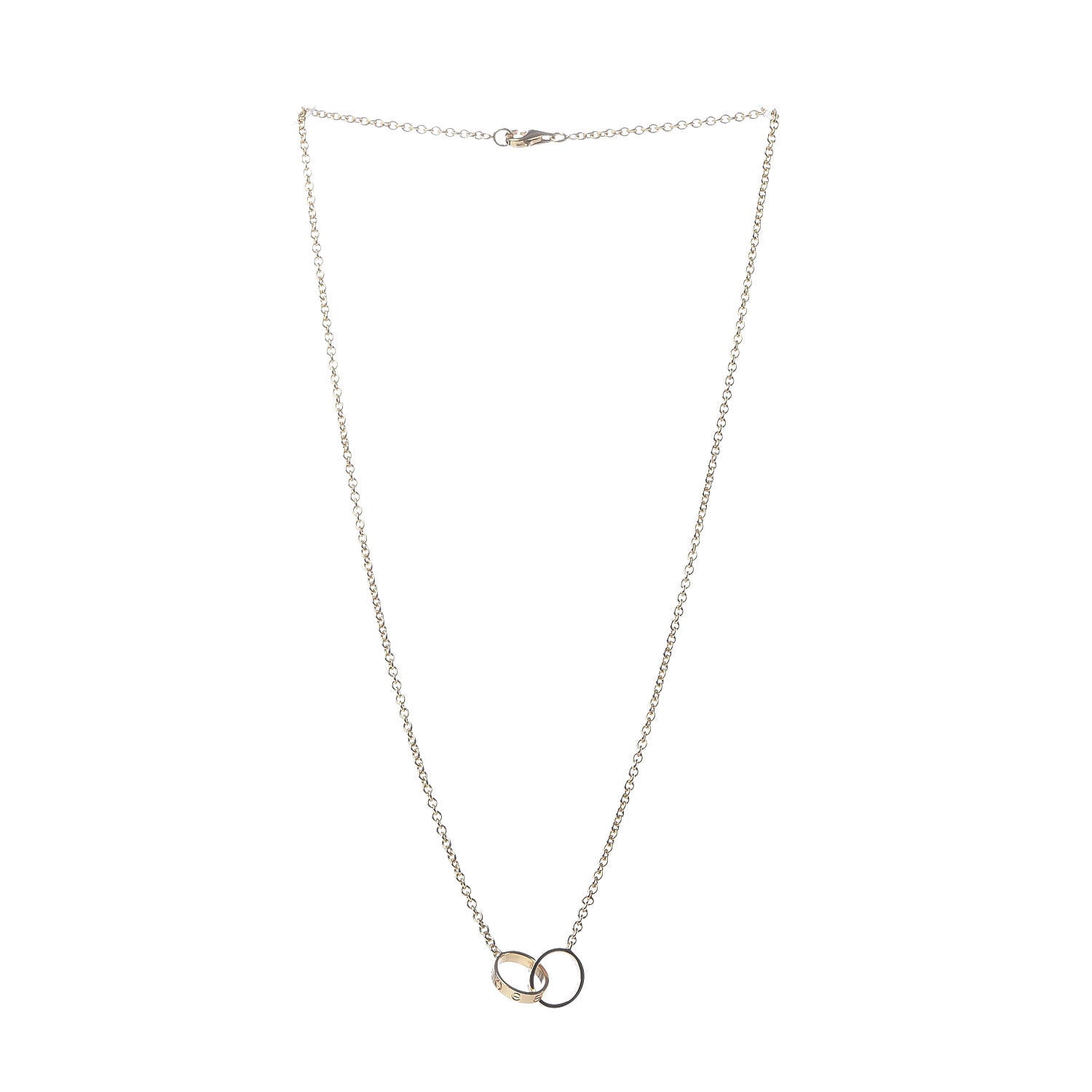 Cartier 18K Yellow Gold Interlocking LOVE Necklace 3 of 5