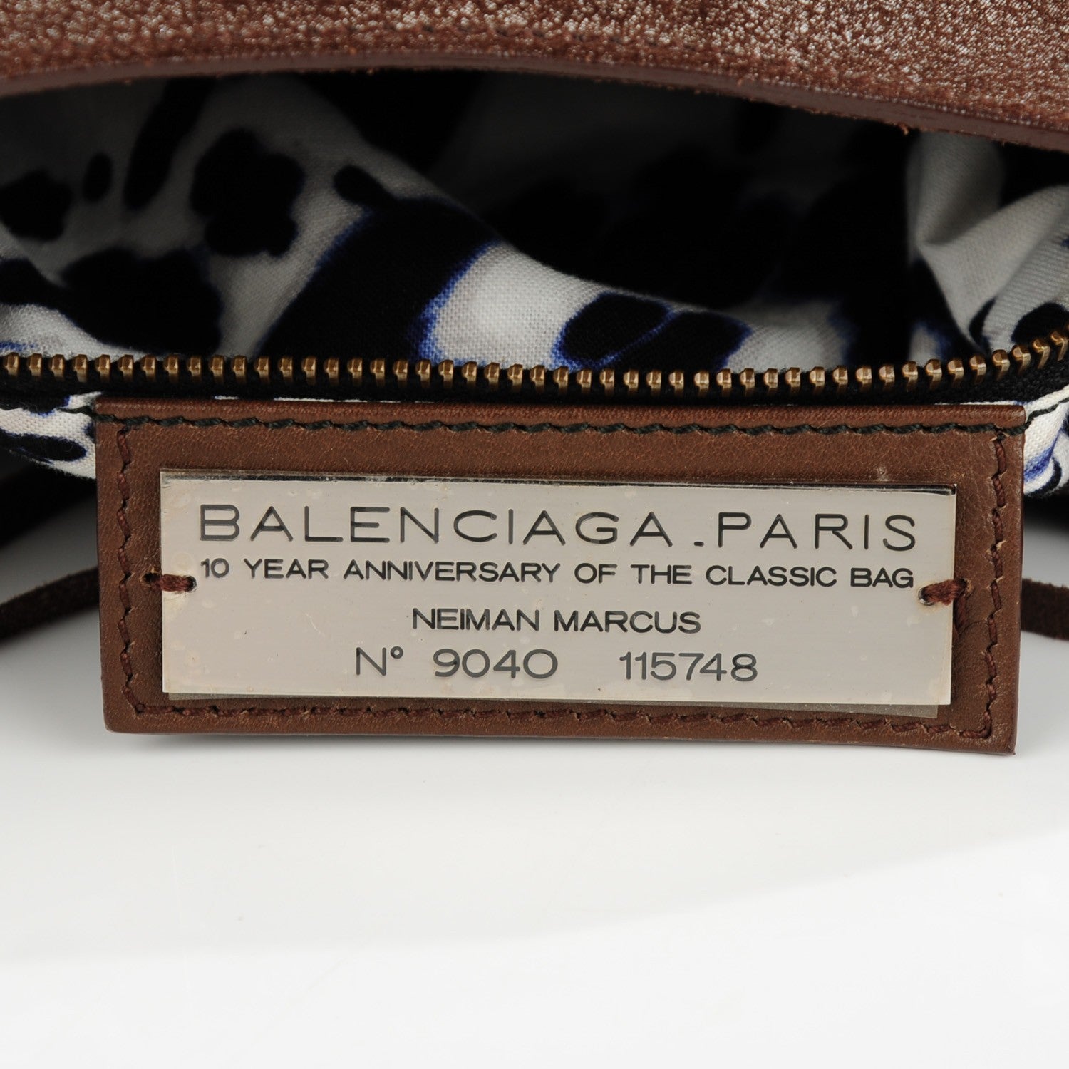Balenciaga Metallic Craquele Calfskin Classic Hardware City Bronze 6 of 9