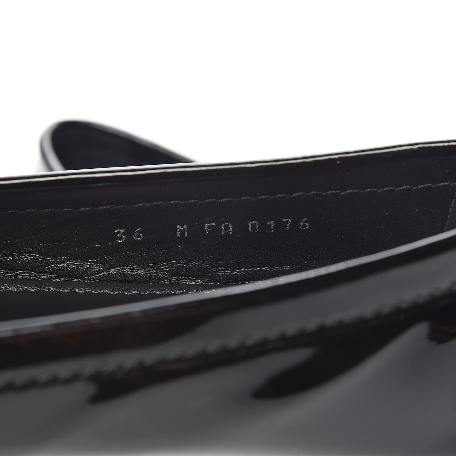 Louis Vuitton Patent Calfskin Oxford Loafers 36 Black 11 of 14