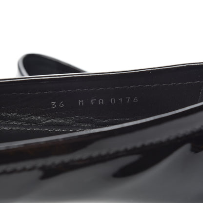 Louis Vuitton Patent Calfskin Oxford Loafers 36 Black 11 of 14