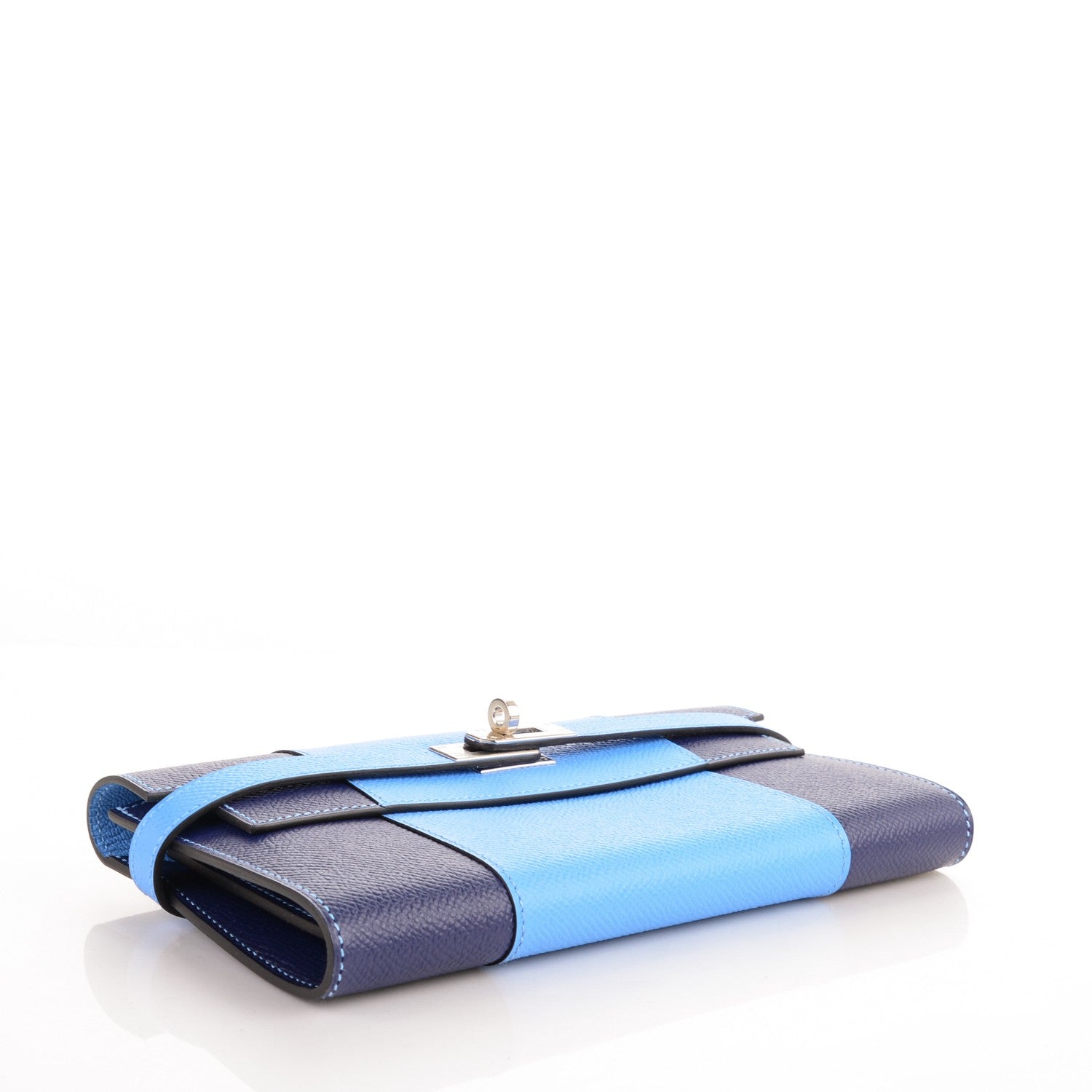 Hermes Epsom Kelly Longue Flag Wallet Bleu Paradis Bleu Saphir 4 of 7