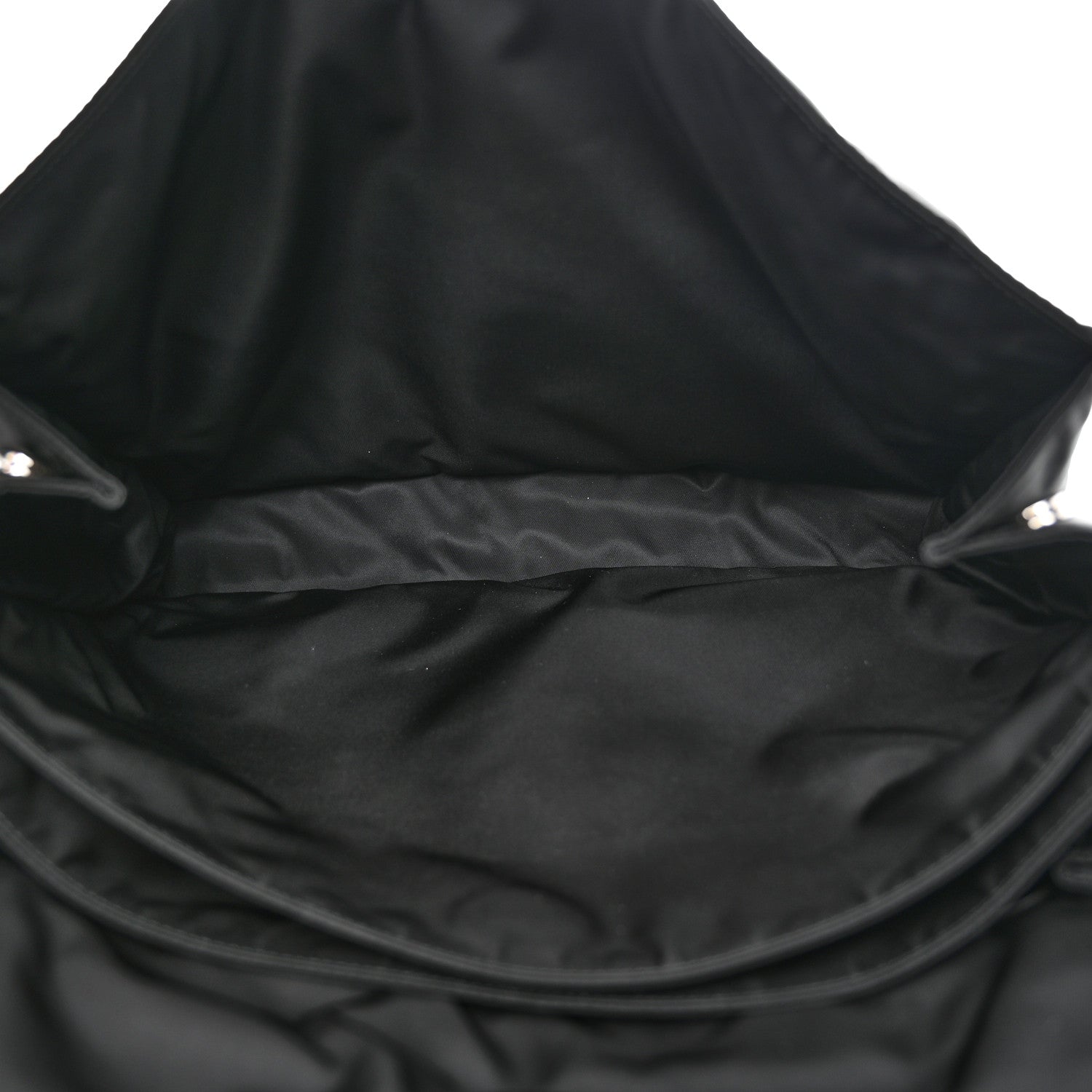 Prada Re-Nylon Vitello Padded Large Flap Shoulder Bag Black 5 of 12