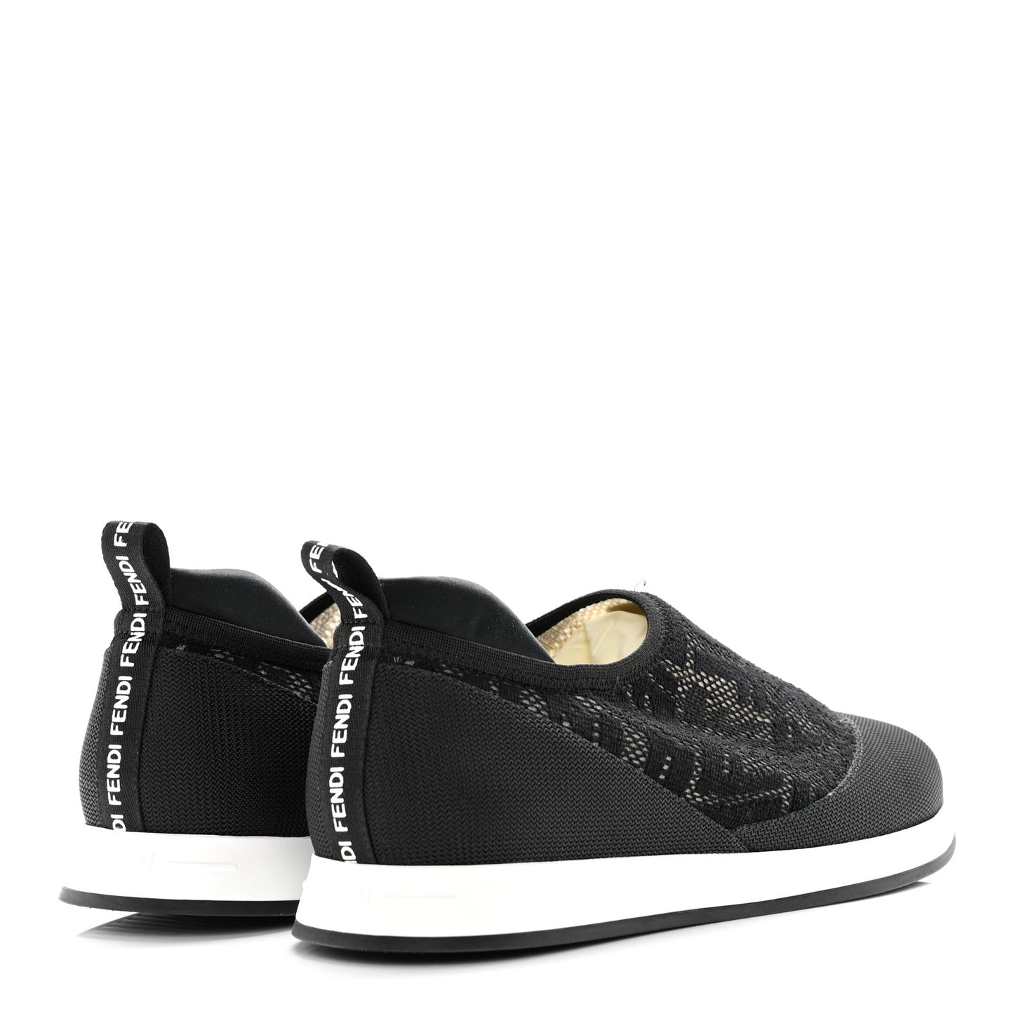 X SARAH COLEMAN Mesh FF Vertigo Runner Slip On Sneakers 36.5 Black