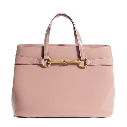 Gucci Patent Medium Bright Bit Top Handle Tote Dark Cipria 1 of 7