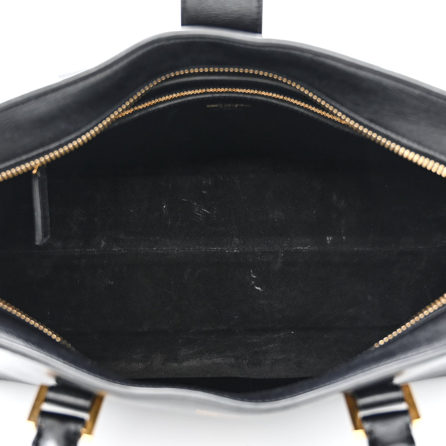 Saint Laurent Smooth Calfskin Medium Monogram Cabas Black 5 of 11