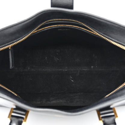 Saint Laurent Smooth Calfskin Medium Monogram Cabas Black 5 of 11