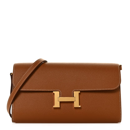 Hermes Epsom Constance Long Wallet To Go Gold 1 of 8