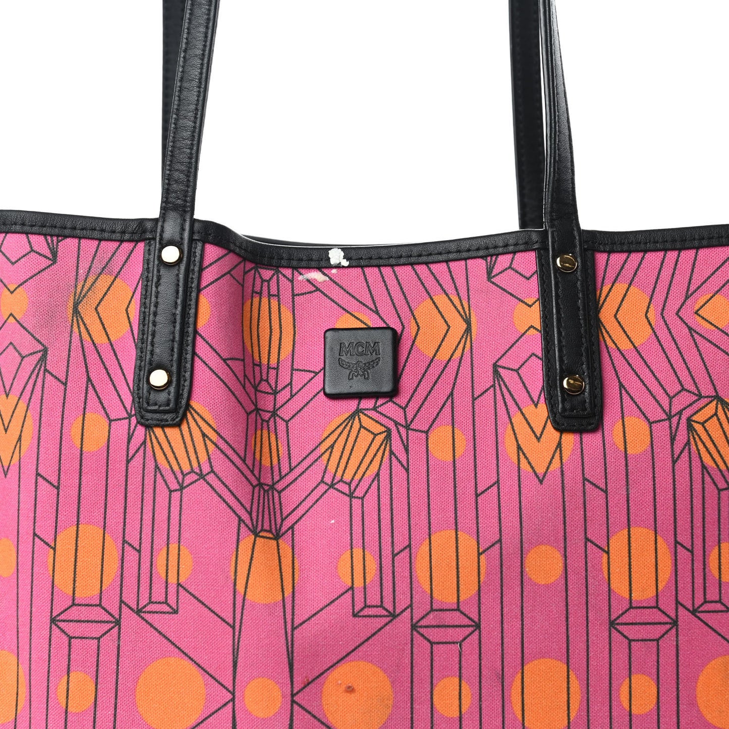 Visetos Medium Project Reversible Shopper Tote Cognac