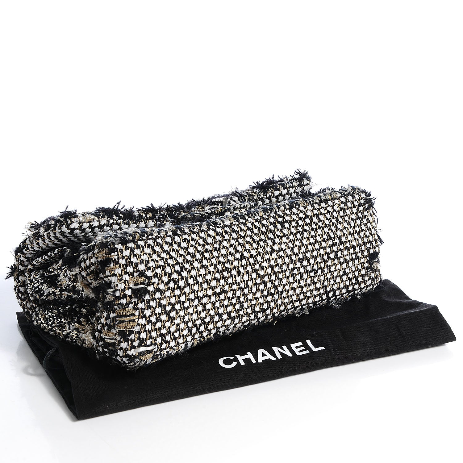 Chanel Tweed 2.55 Reissue 225 Flap Black White 4 of 8