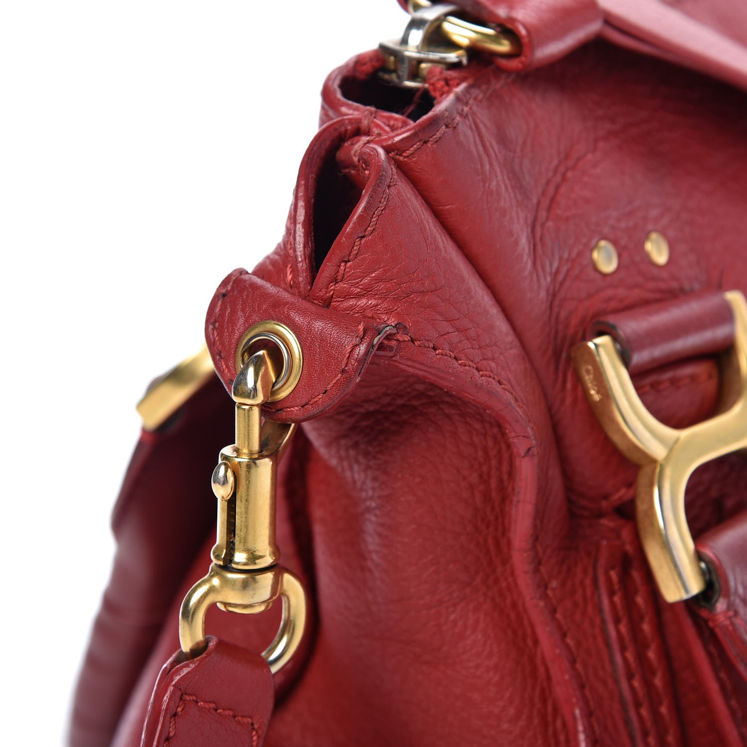Chloe Calfskin Medium Marcie Satchel Acerola 13 of 13