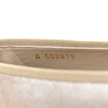 Chanel Metallic Goatskin Cap Toe CC Ballerina Flats 39.5 Gold 8 of 10