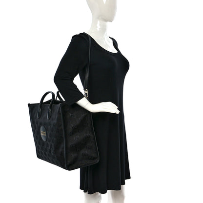 Gucci Econyl Nylon Monogram Large Off The Grid Tote Bag Black 2 of 8