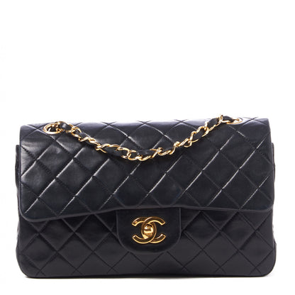 Chanel Lambskin Quilted Small Double Flap Black 1 of 9