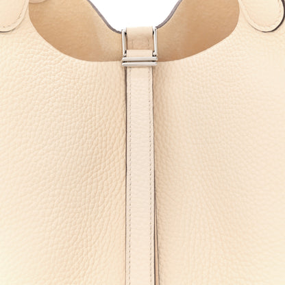 Hermes Taurillon Clemence Picotin Lock 22 MM Nata 8 of 12