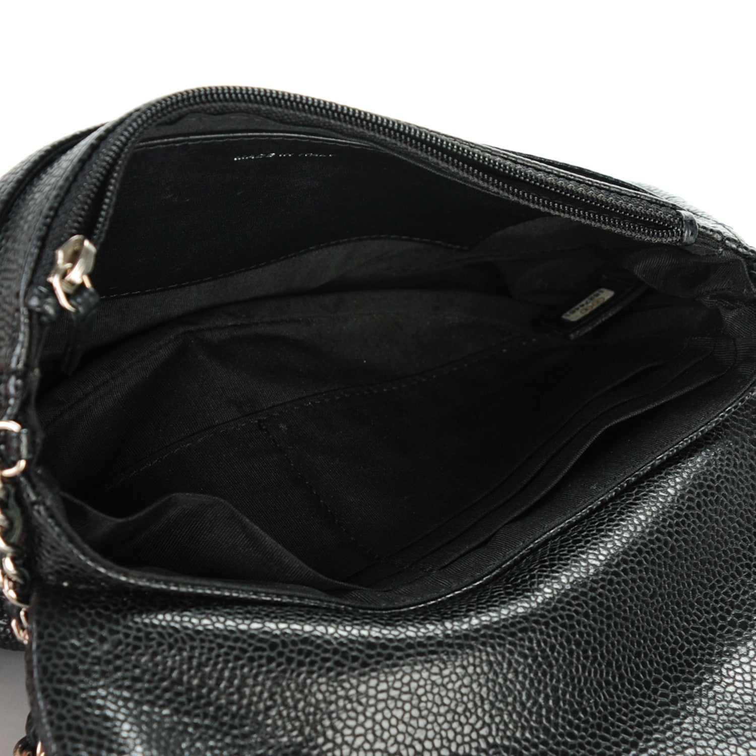 Chanel Caviar Half Moon Wallet On Chain WOC Black 5 of 8