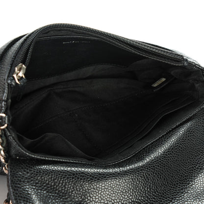 Chanel Caviar Half Moon Wallet On Chain WOC Black 5 of 8