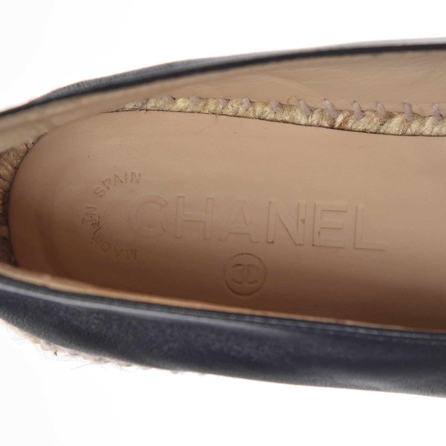 Chanel Lambskin CC Espadrilles 36 Black 12 of 14