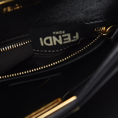 Fendi Nappa Mini Peekaboo Iconic Satchel Black 7 of 11