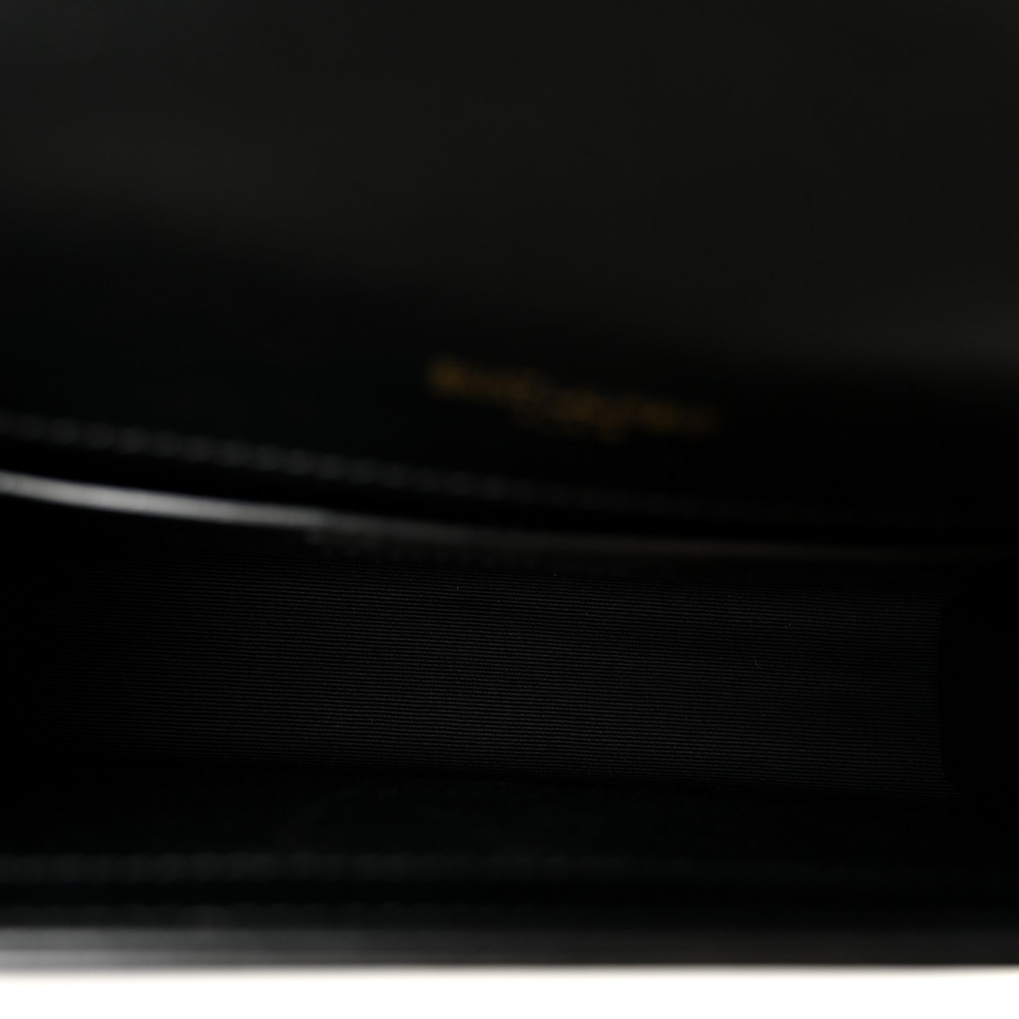 Nappa Patent Calfskin Two-Toned Small Monogram Kate Satchel Alabastro Black