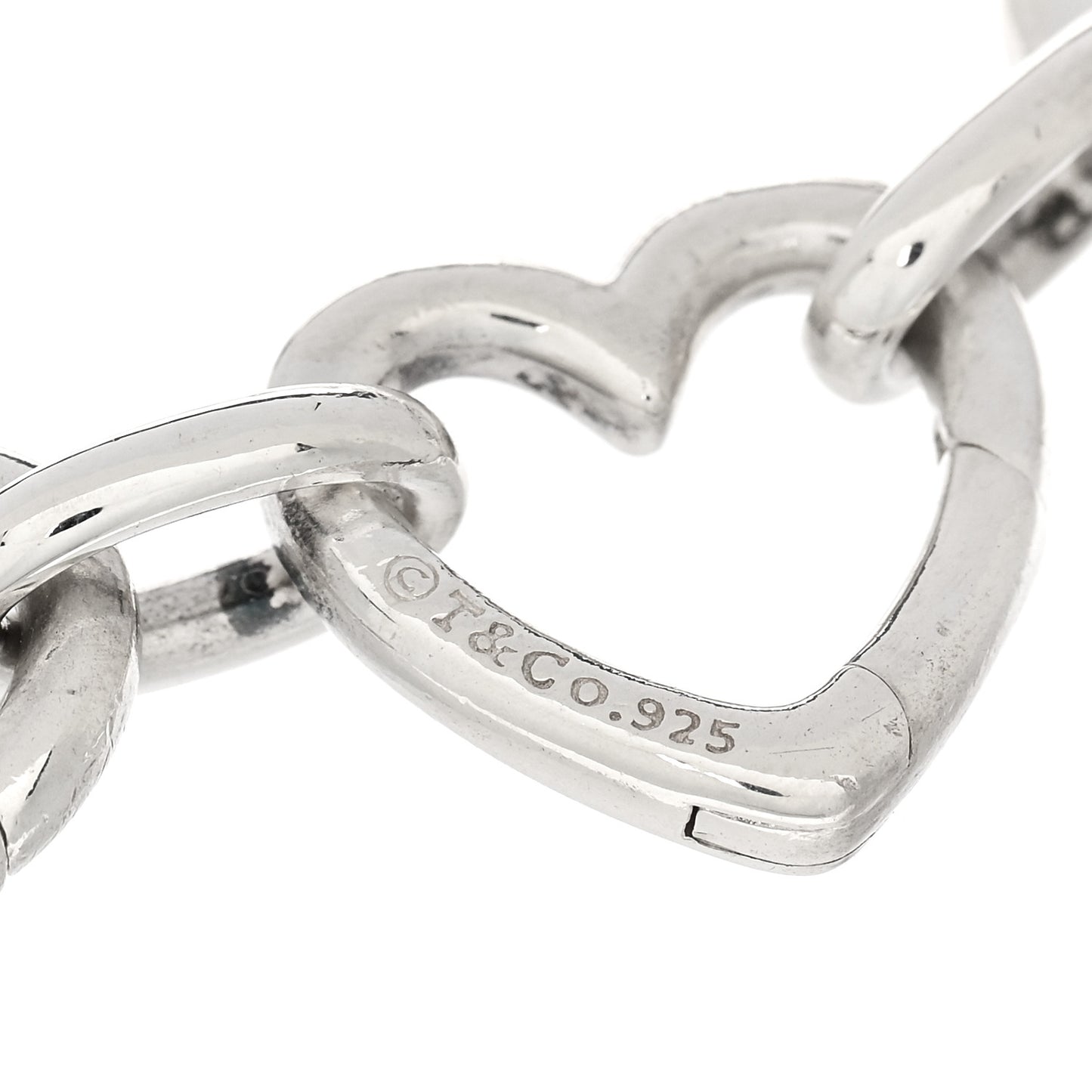 Sterling Silver Notes Heart Tag Bracelet