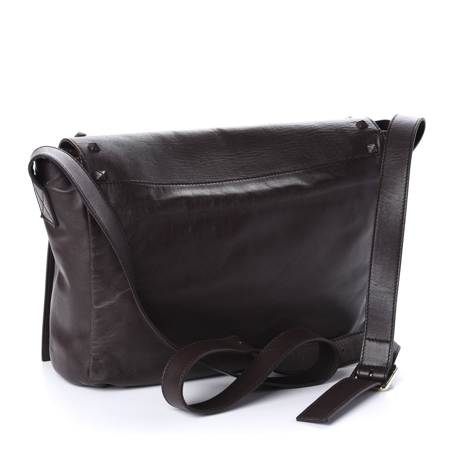 Valentino Garavani Vitello Rockstud Messenger Brown 3 of 10