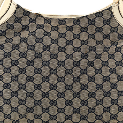 Gucci Monogram Creole Hobo Ivory 8 of 16