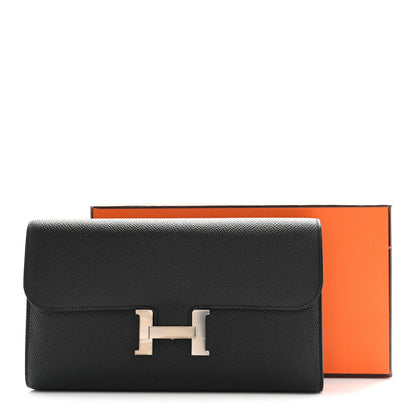 Hermes Epsom Constance Long Wallet Black 9 of 9