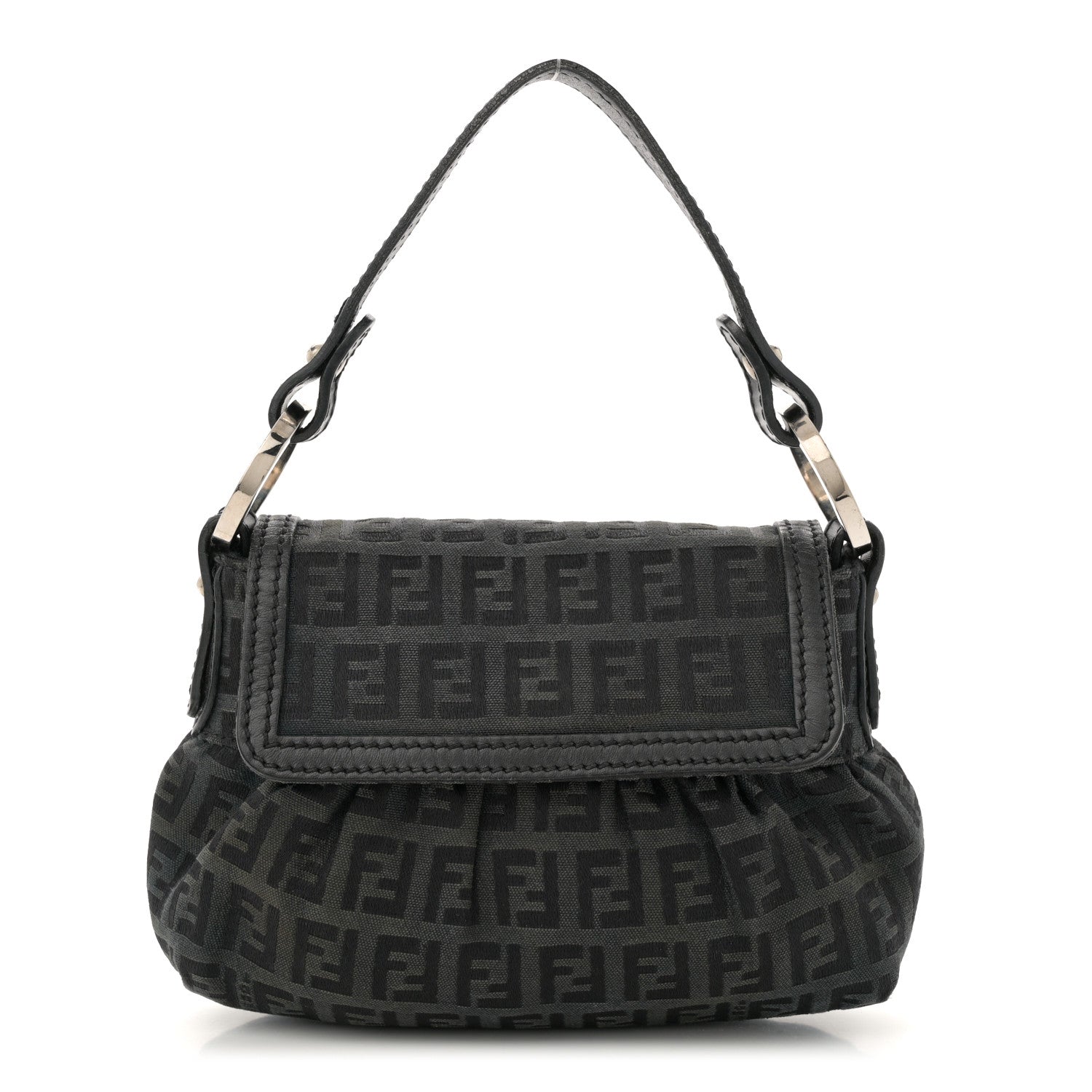 FENDI バッグ FENDI Mini Roll Ff Jacquard Leather-trim Tote | ShopSimon