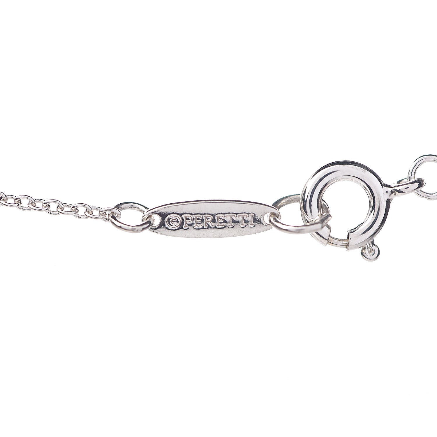 Tiffany Sterling Silver Elsa Peretti Letter "T" Pendant Necklace 7 of 9