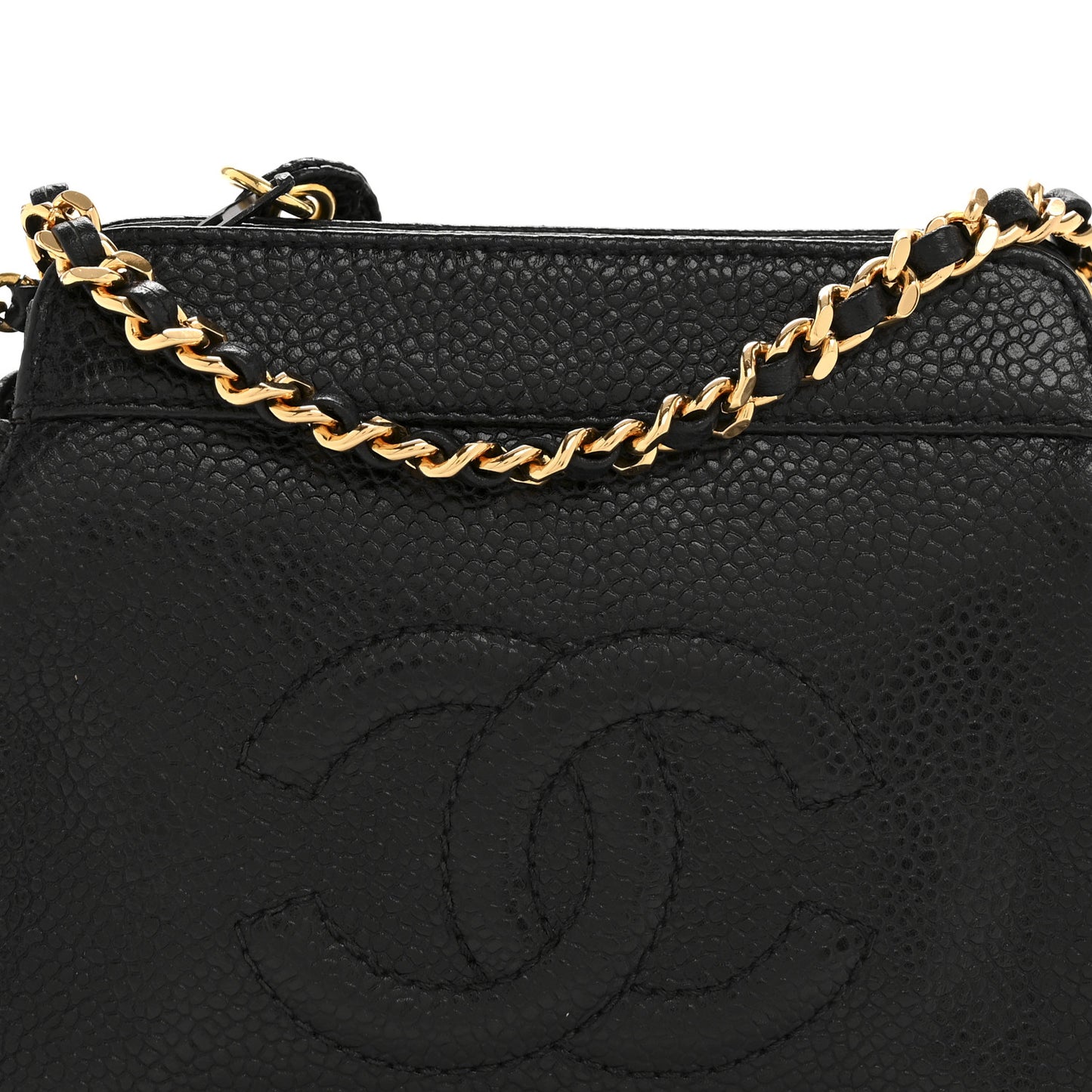 Caviar Timeless CC Mini Chain Bag Black