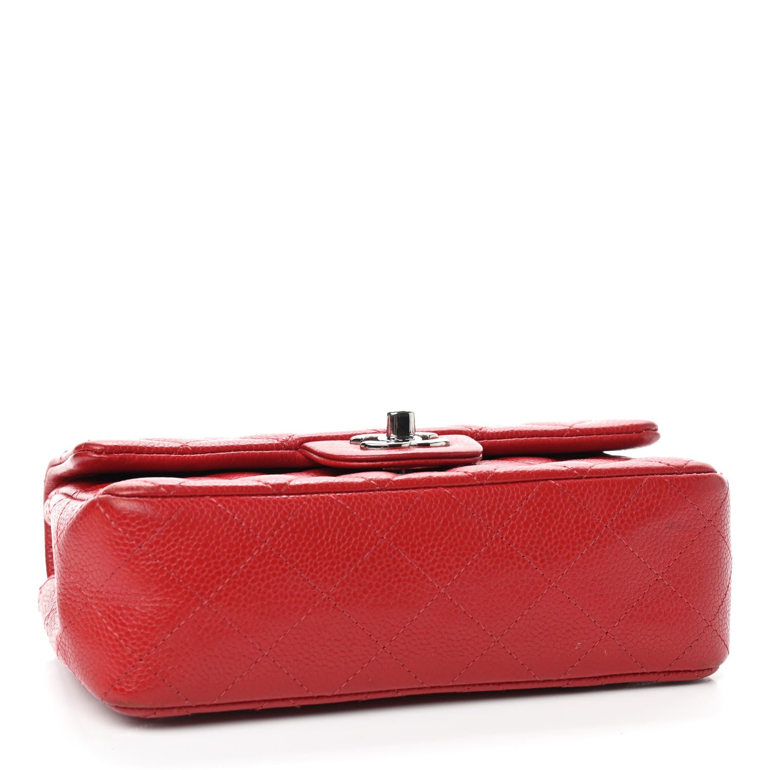 Chanel Caviar Quilted Mini Rectangular Flap Red 4 of 12