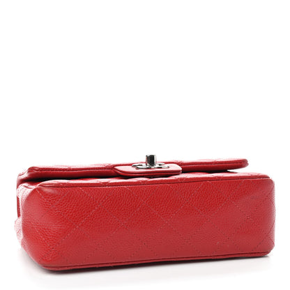 Chanel Caviar Quilted Mini Rectangular Flap Red 4 of 12