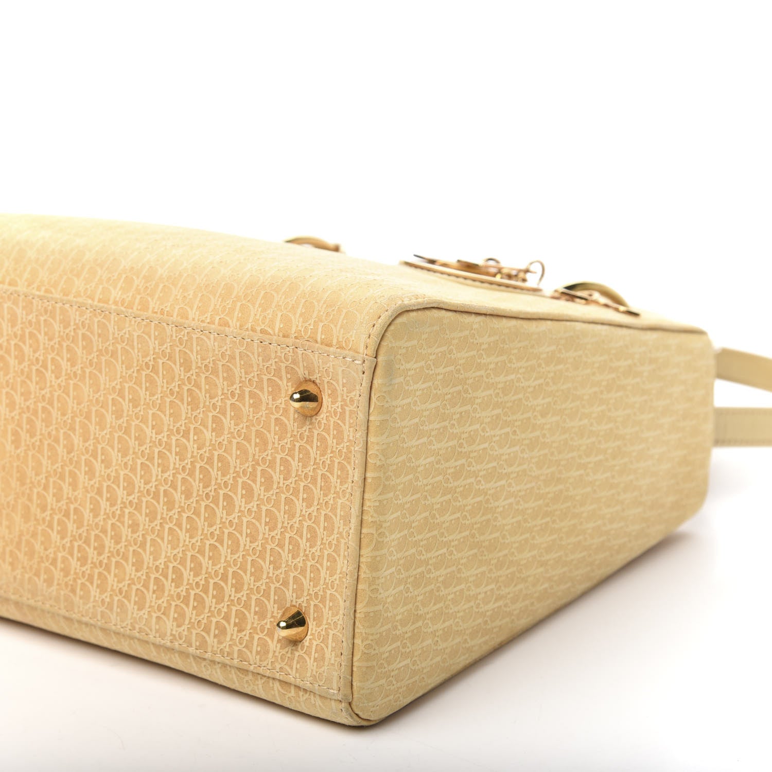 Christian Dior Nubuck Diorissimo Medium Lady Dior Gold 7 of 13