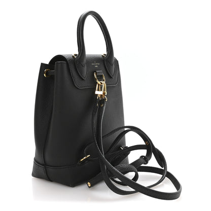 Louis Vuitton Calfskin Lockme Mini Backpack Black 3 of 10