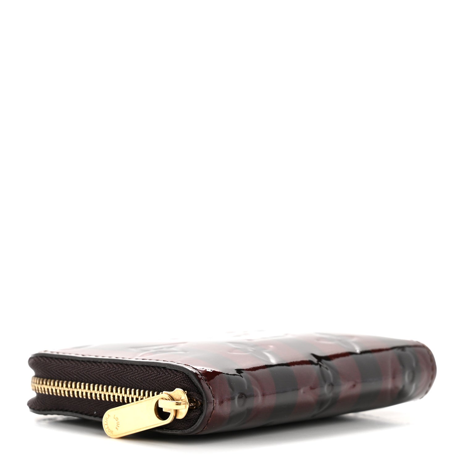 Louis Vuitton Vernis Rayures Zippy Coin Purse Amarante 4 of 9